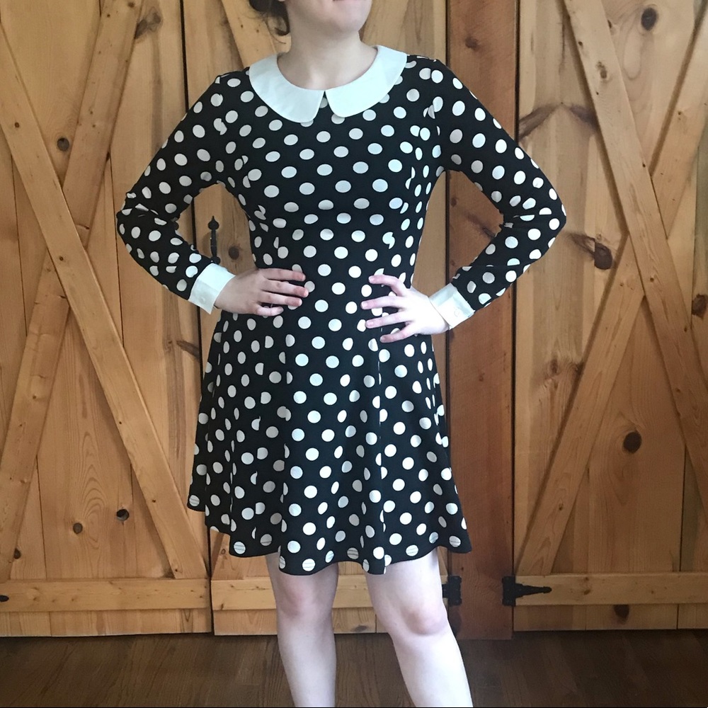 Polka dotted dress